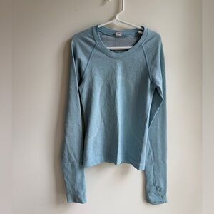 lululemon athletica Light Blue Long Sleeve Crew
